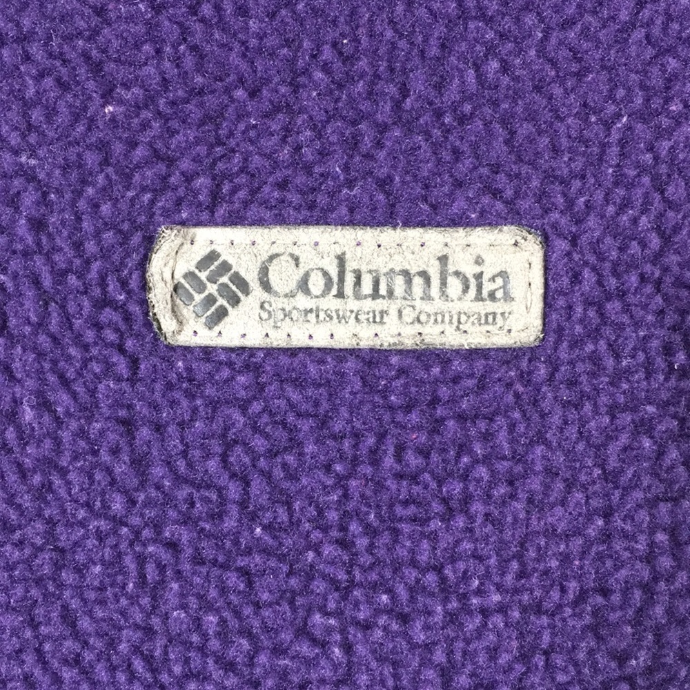 Columbia Vintage Purple Fleece 1/4 Zip Jacket - Picture 3 of 8